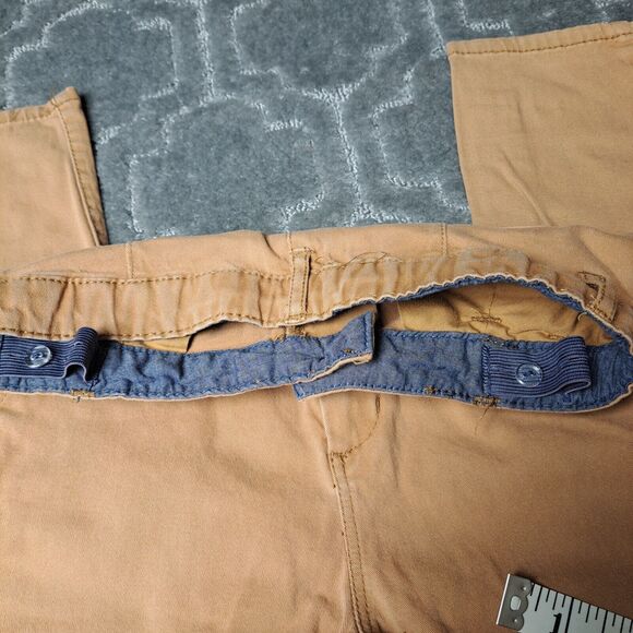 H&M Originals 48 Slim Fit khaki pants Boys size 14 ADJUSTABLE WAIST 26Wx24L - Picture 5 of 9